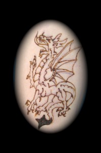 dragon in Henna