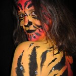 tigress body painting