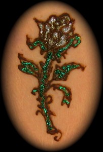 rose with bling