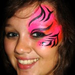 tigeress - face painted eye design
