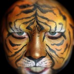 the tiger face painting