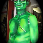 Frankenstein - body painting at Musikfest 2009