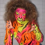 Psychedelic Cat body painting at Musikfest 2010