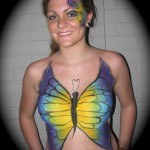 prettiest butterfly body painted at Musikfest 2010