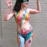 Fairy body painting at 2011 Musikfest